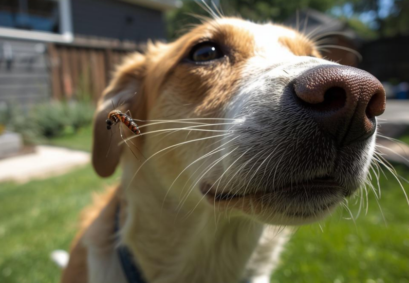 Piqûre de moustique sur un chien - conseil vétérinaire